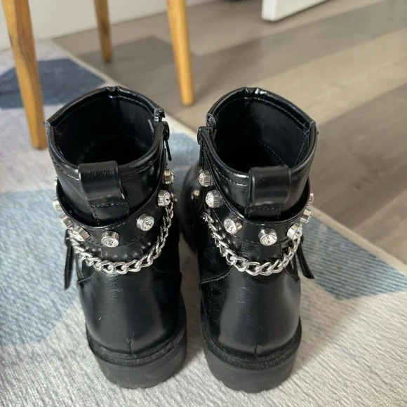 Black Rhinestone boots - Picture 4 of 5